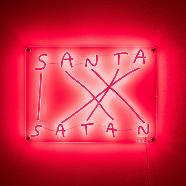 SANTA SATAN LED Plugged Wall Lamp