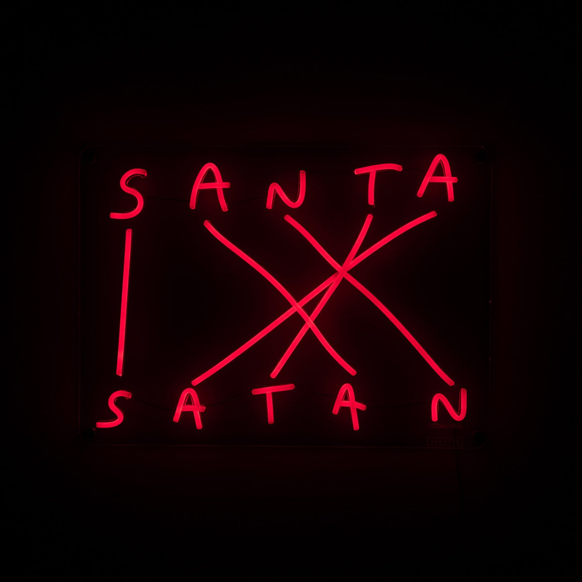 SANTA SATAN LED Plugged Wall Lamp