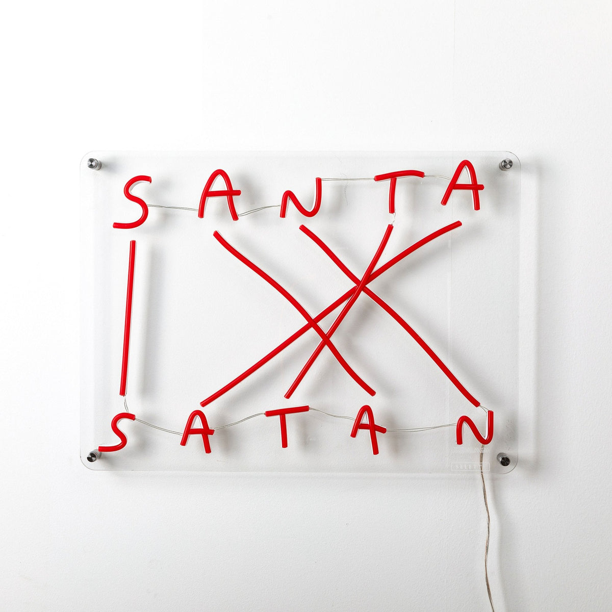 SANTA SATAN LED Plugged Wall Lamp