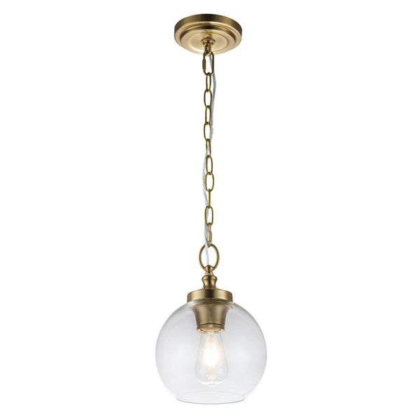 Tabby Mini Pendant in Burnished Brass