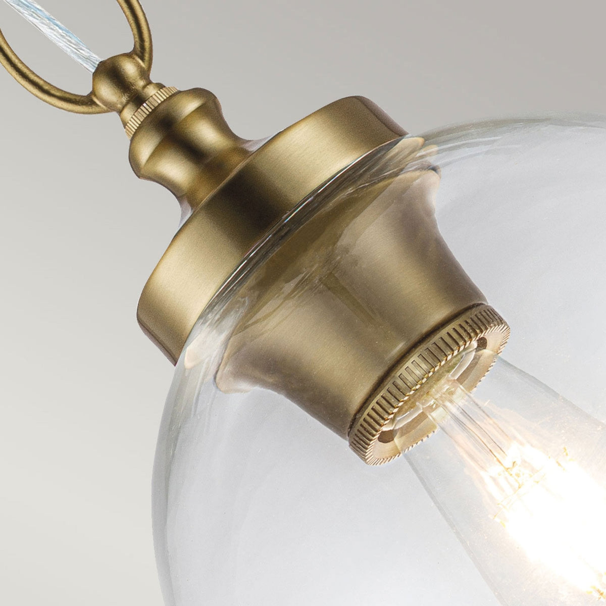 Tabby Mini Pendant in Burnished Brass