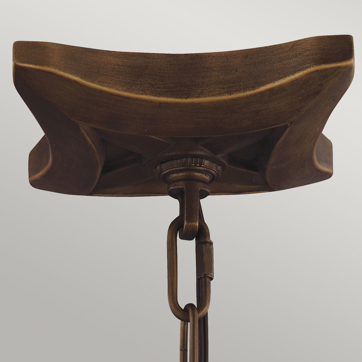 Yarmouth Triple Lamp Pendant in Painted Aged Brass