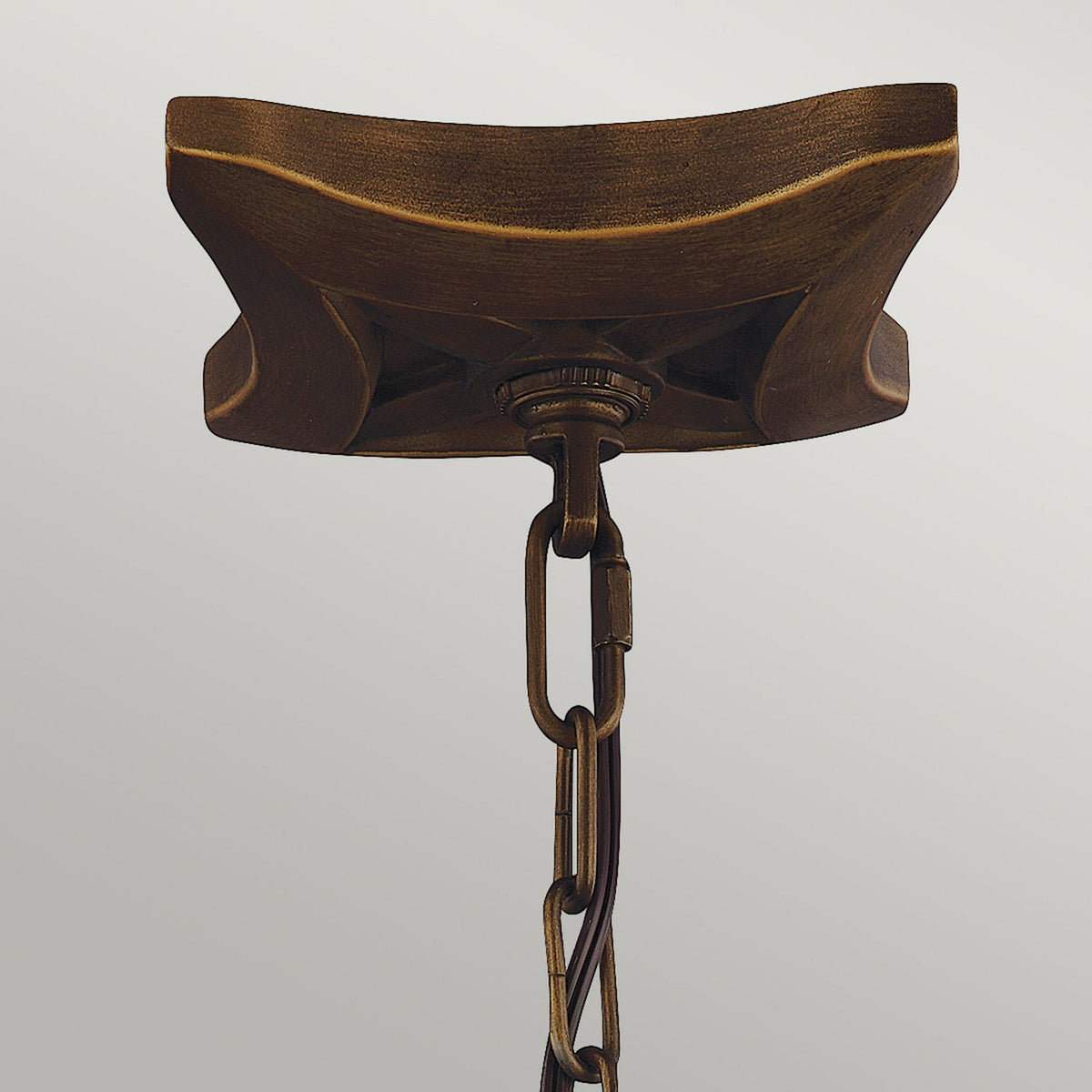 Yarmouth Six Lamp Pendant in Painted Aged Brass