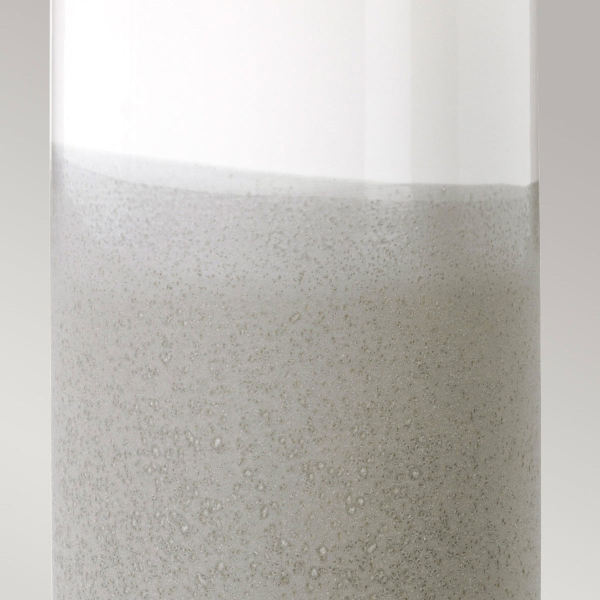 Fulwell Ceramic Table Lamp in White & Grey with Dark Grey Cylinder Shade