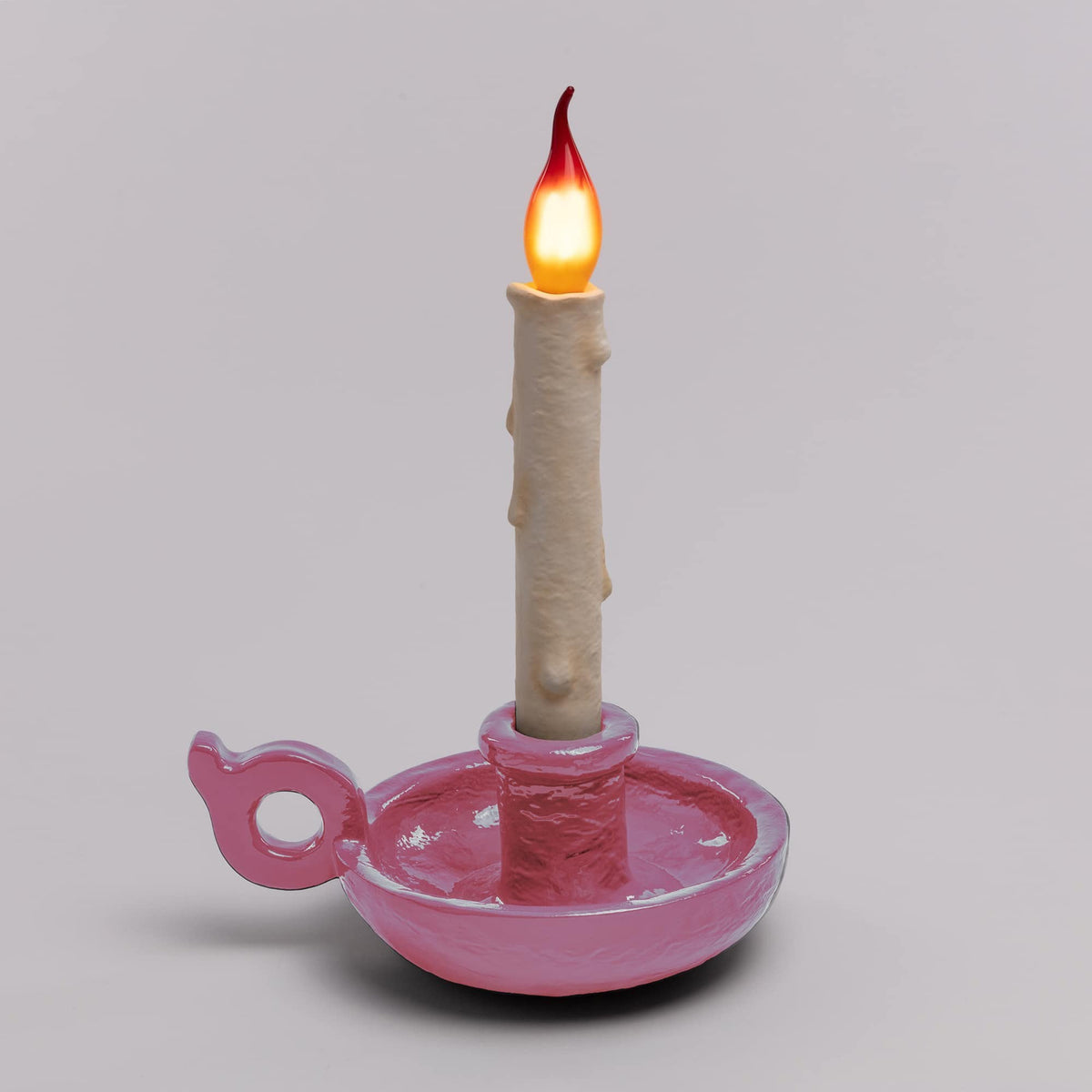 Grimm Candle Table Lamp in Pink