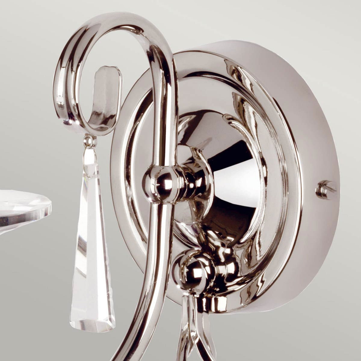 Aegean Single Arm Polished Nickel Wall Light