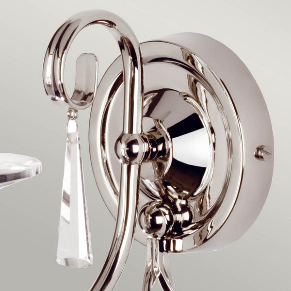 Aegean Single Arm Polished Nickel Wall Light