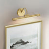 Alton Small LED Picture Light in Brushed Brass