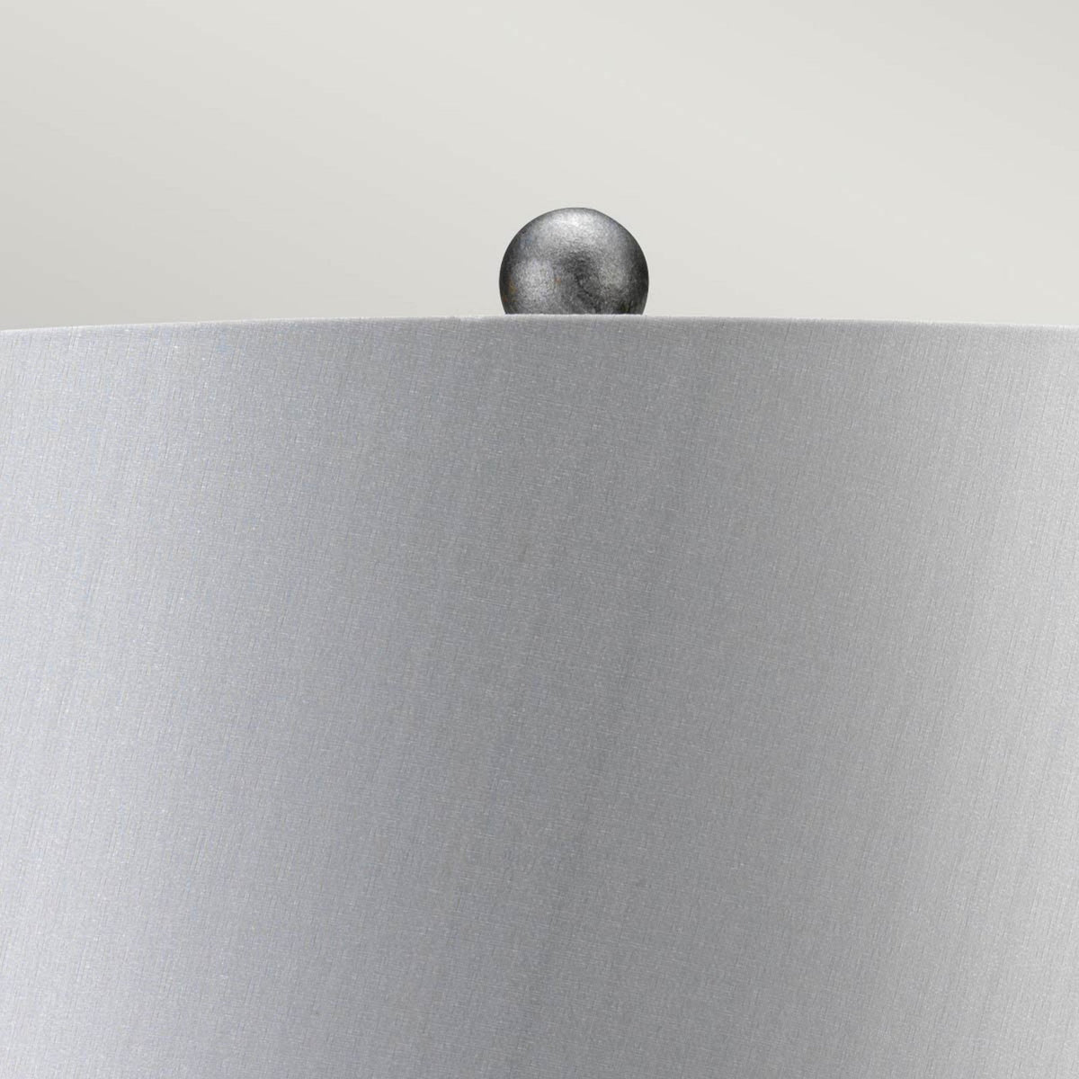 Amarilli Table Lamp in a Black and Silver Finish with Silver Shade