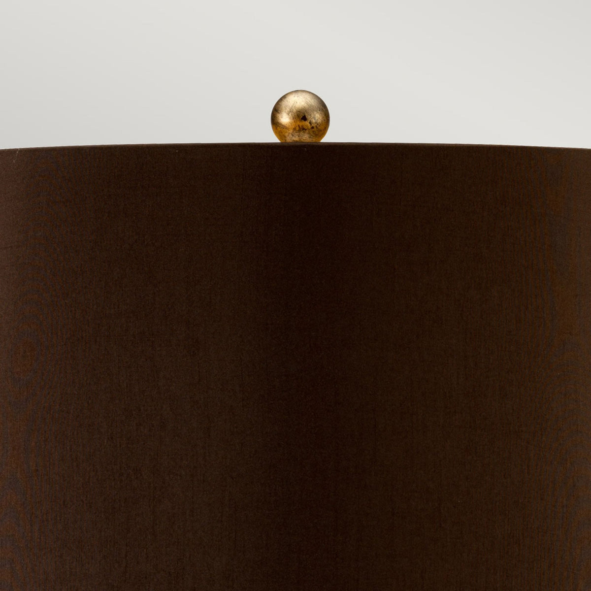 Amarilli Table Lamp in a Bronze and Gold Finish with a Brown Shade