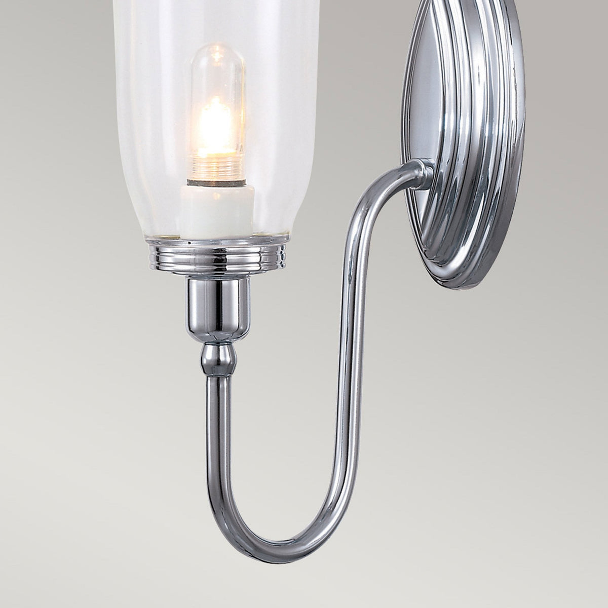 Blake IP44 Bathroom Wall Light in Polished Chrome