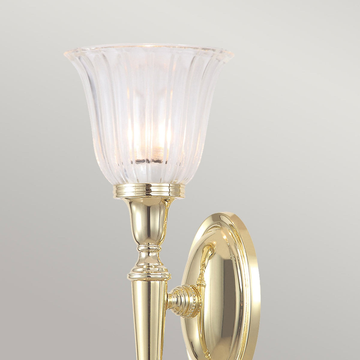 Dryden 1 IP44 Bathroom Wall Light in Polished Brass