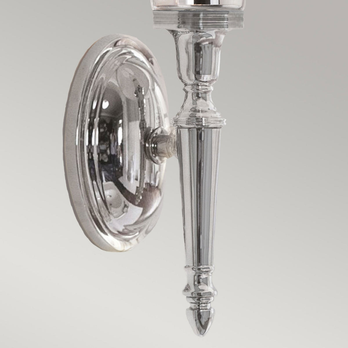 Dryden 2 IP44 Bathroom Wall Light in Polished Chrome