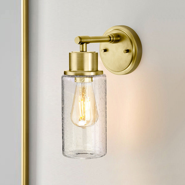 Morvah IP44 Bathroom Wall Light in Brushed Brass