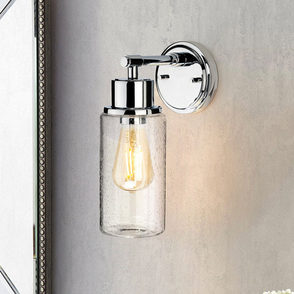 Morvah IP44 Bathroom Wall Light in Polished Chrome