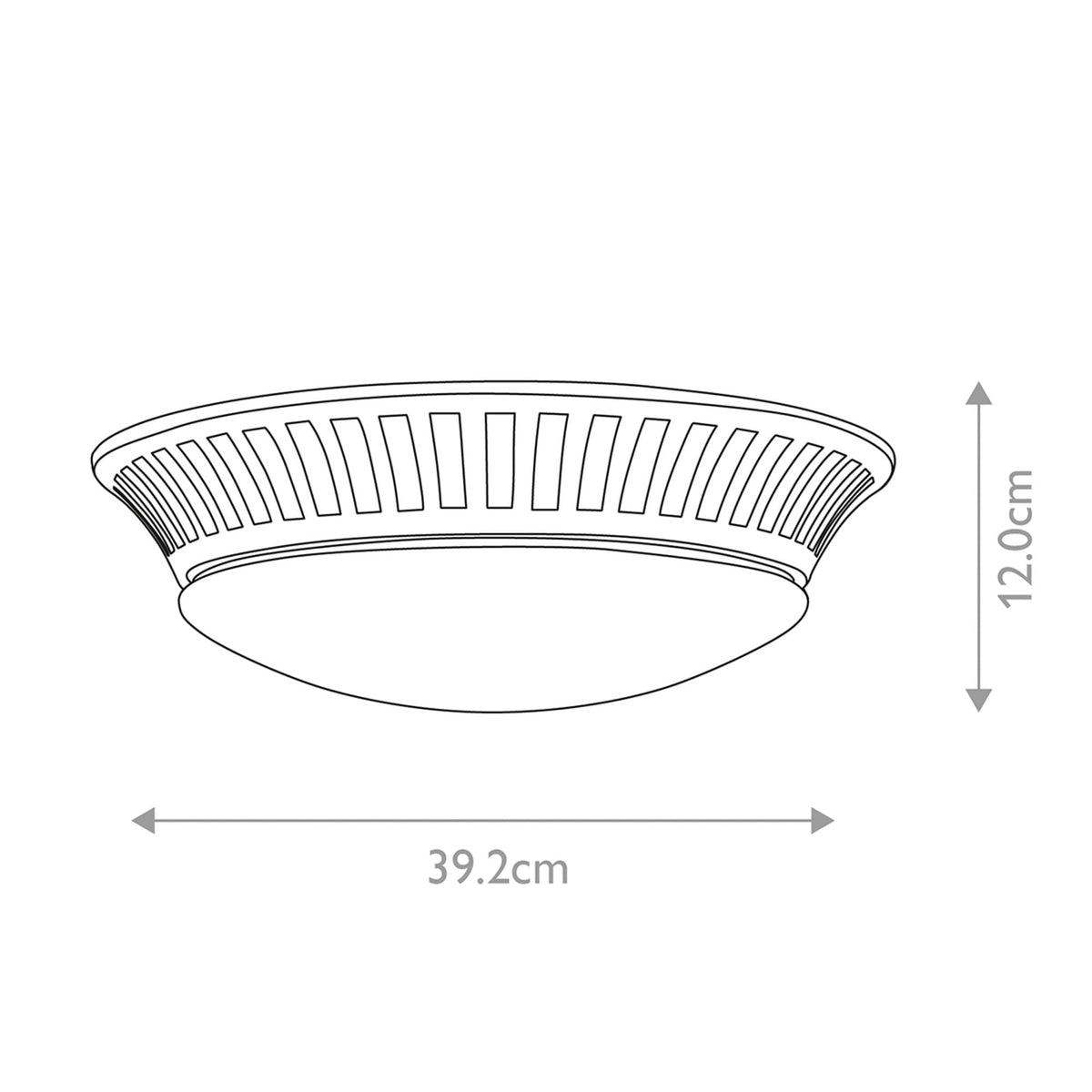 Whitby IP44 Bathroom Flush Mount Ceiling Light