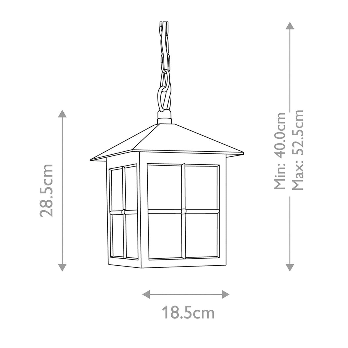 Winchester IP43 Exterior Chain Lantern