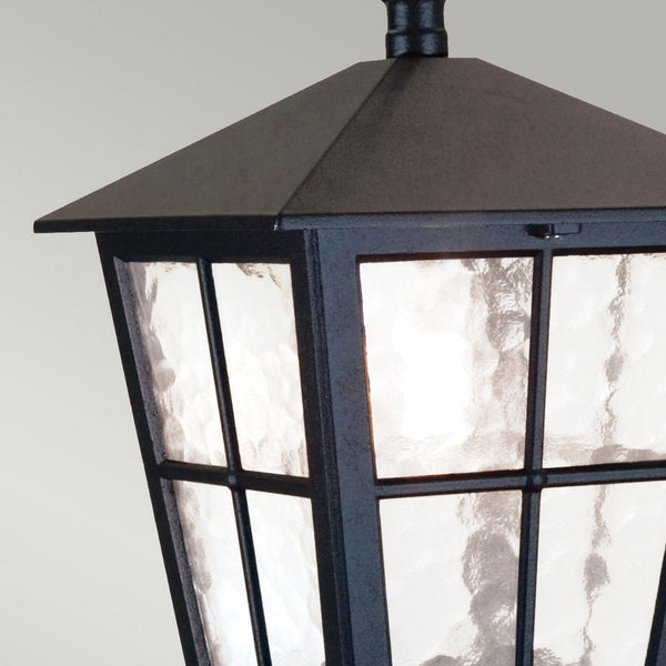 Canterbury Medium IP43 Chain Lantern in Black