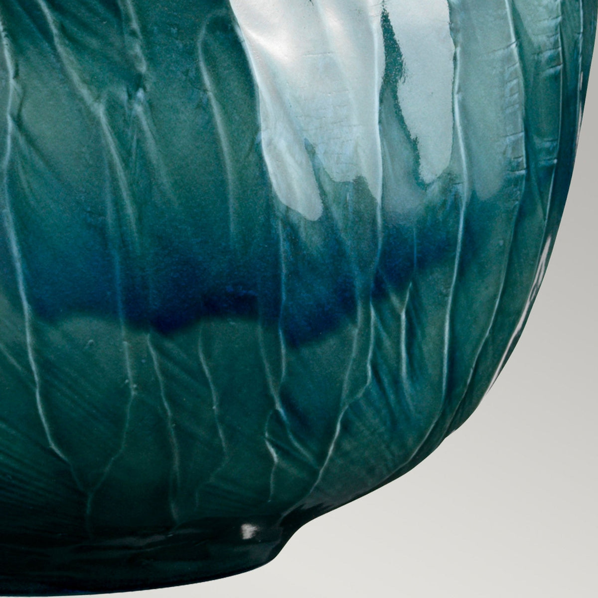 Blue Globe Ceramic Table Lamp