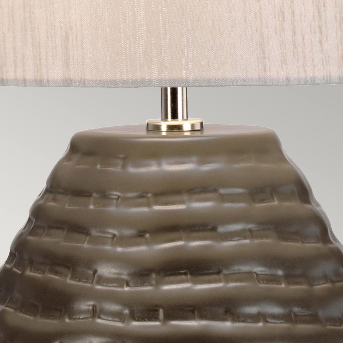 Brunswick Textured Ceramic Table Lamp in Graphite