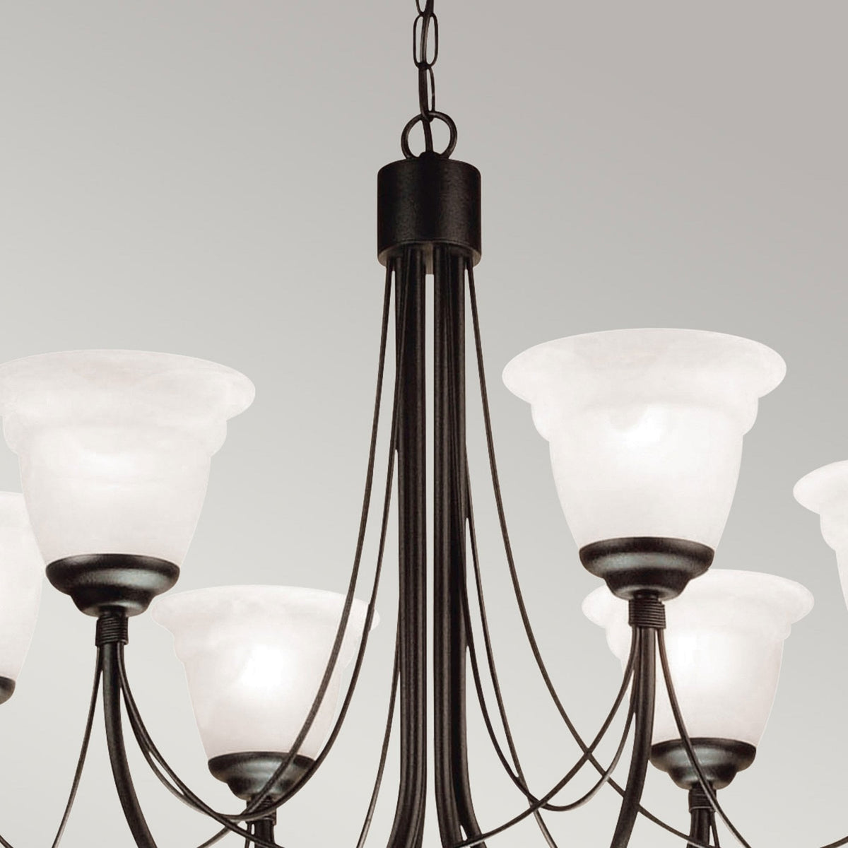 Carisbrooke Gothic 6 Light Duo-Mount Chandelier