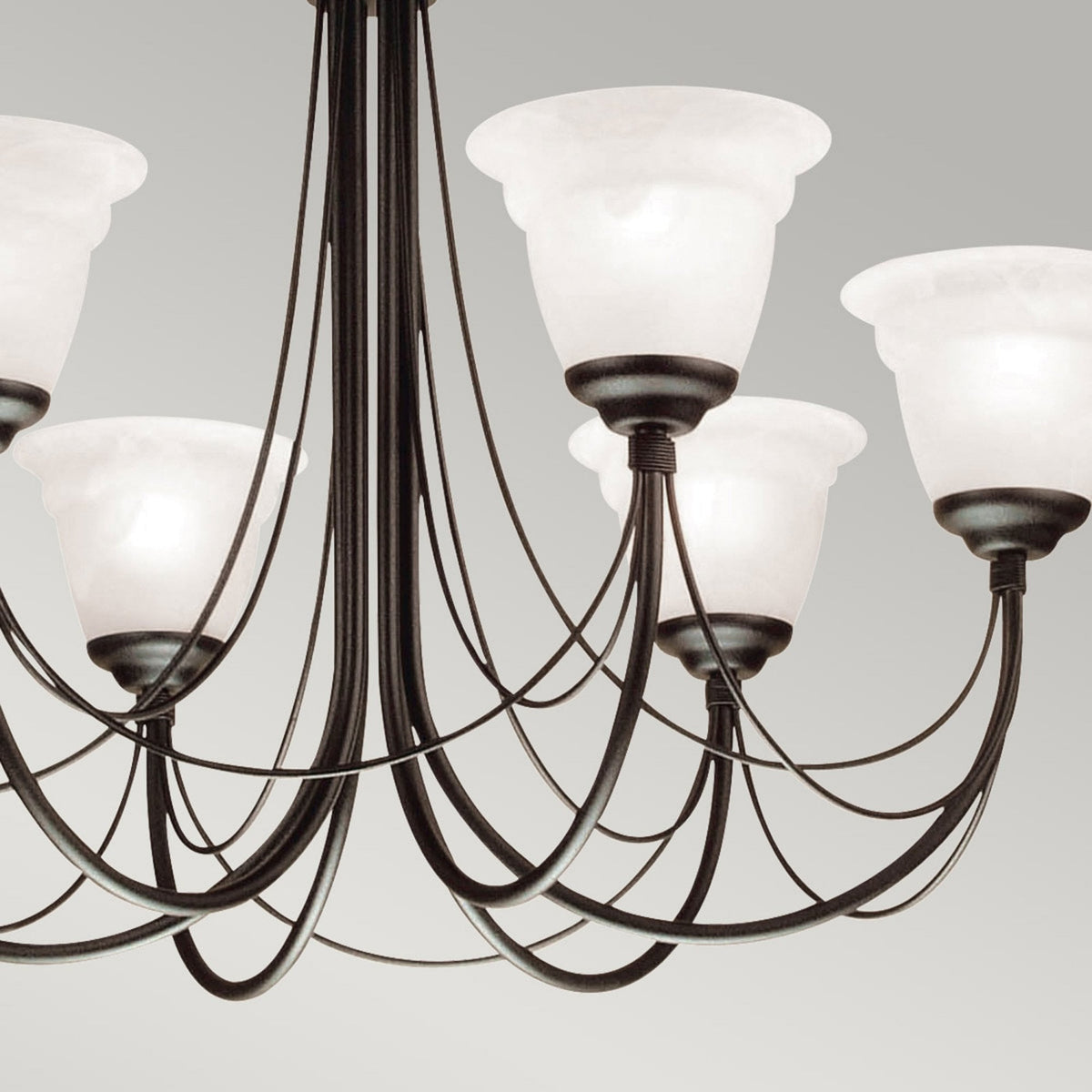 Carisbrooke Gothic 6 Light Duo-Mount Chandelier