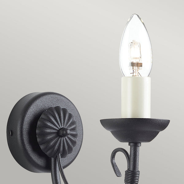 Chartwell Single Arm Wall Light in Black