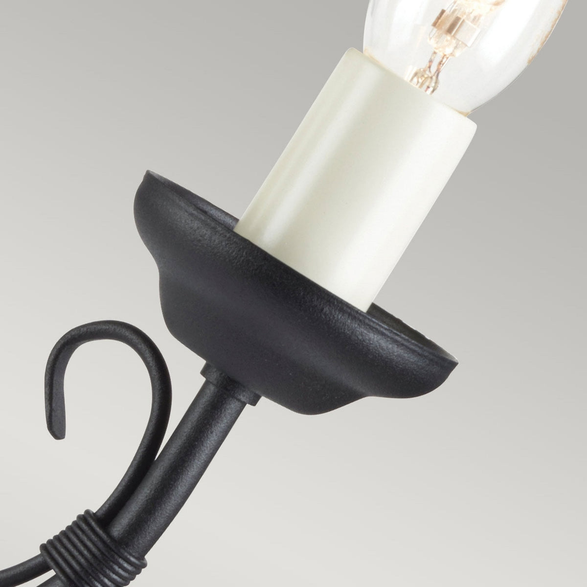 Chartwell Twin Arm Wall Light in Black
