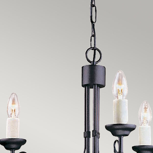 Chartwell 3 Light Duo Mount Chandelier in Black