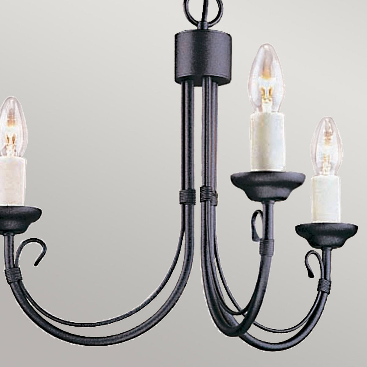 Chartwell 3 Light Duo Mount Chandelier in Black