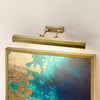 Chawton Large Adjustable Picture Light in Aged Brass