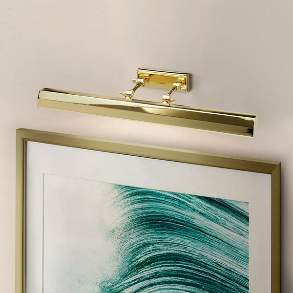 Chawton Large Adjustable Picture Light in Polished Brass