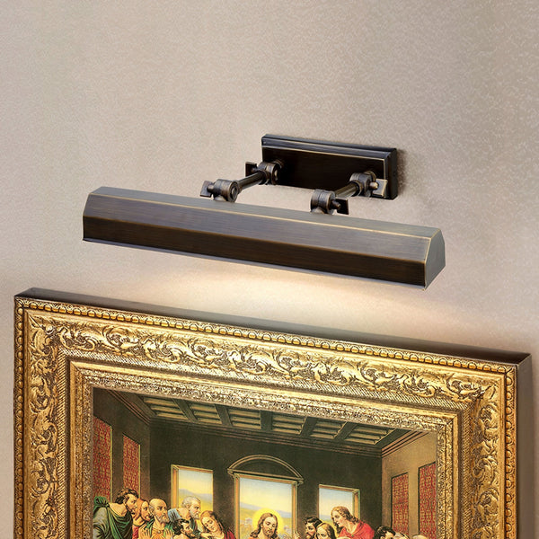 Chawton Medium Adjustable Picture Light in Dark Bronze