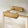 Chawton Small Adjustable Picture Light in Aged Brass