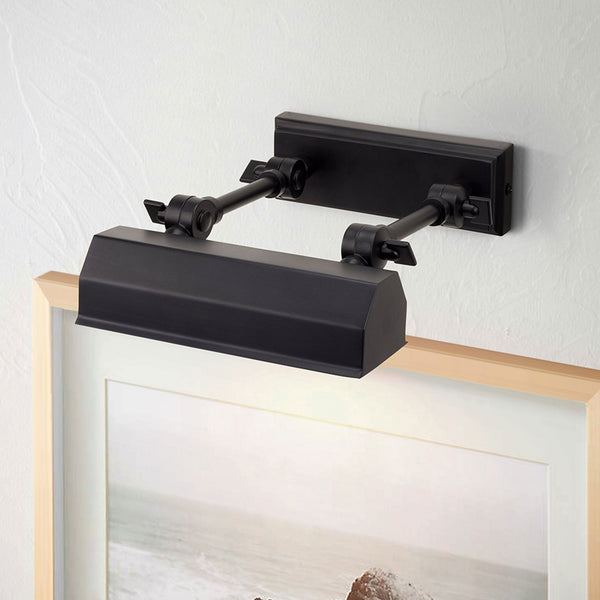 Chawton Small Adjustable Picture Light in Black