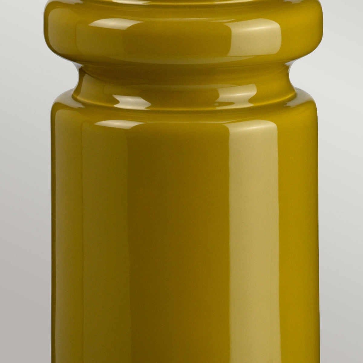 Contour Tall Table Lamp in a Lime Green Glaze