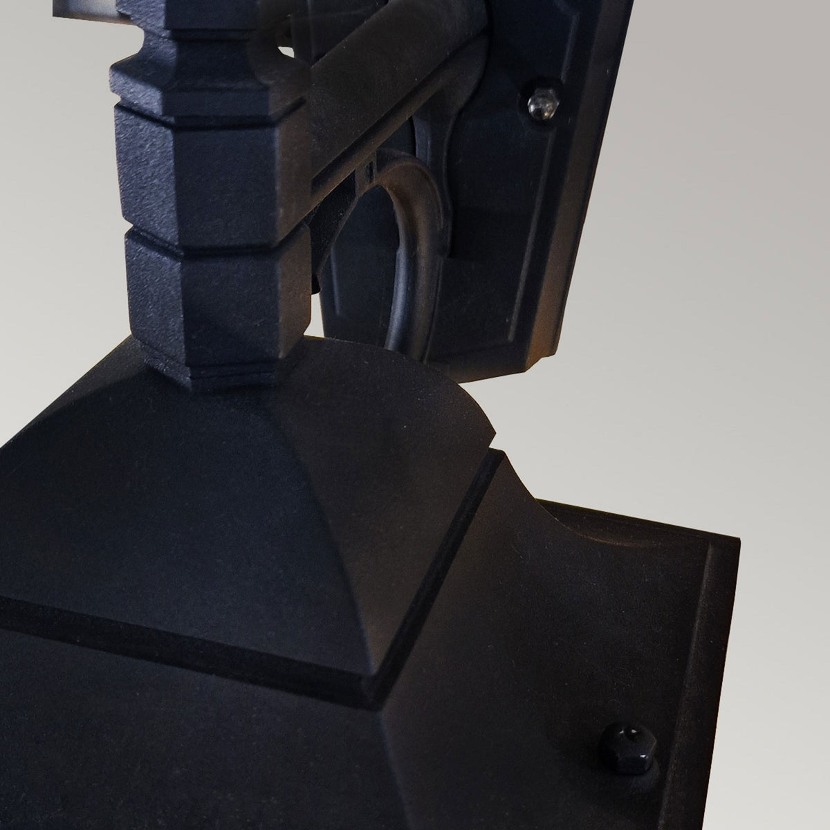 Chapel IP44 Down Wall Lantern in Black