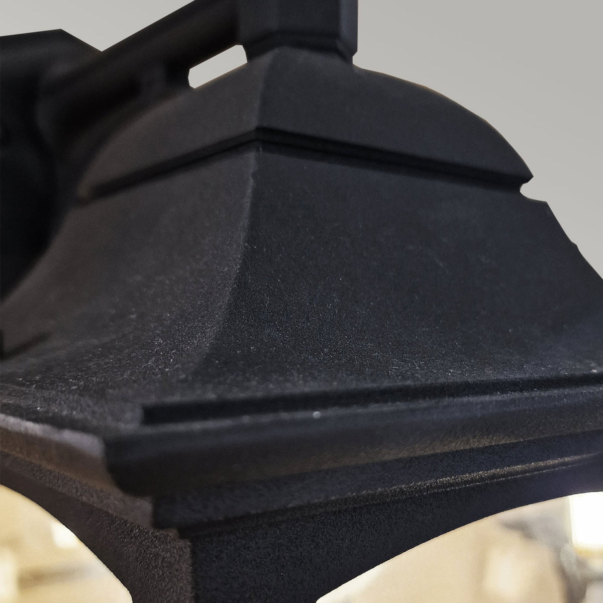 Chapel IP44 Down Wall Lantern in Black