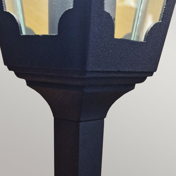 Chapel IP44 Pillar Lantern in Black