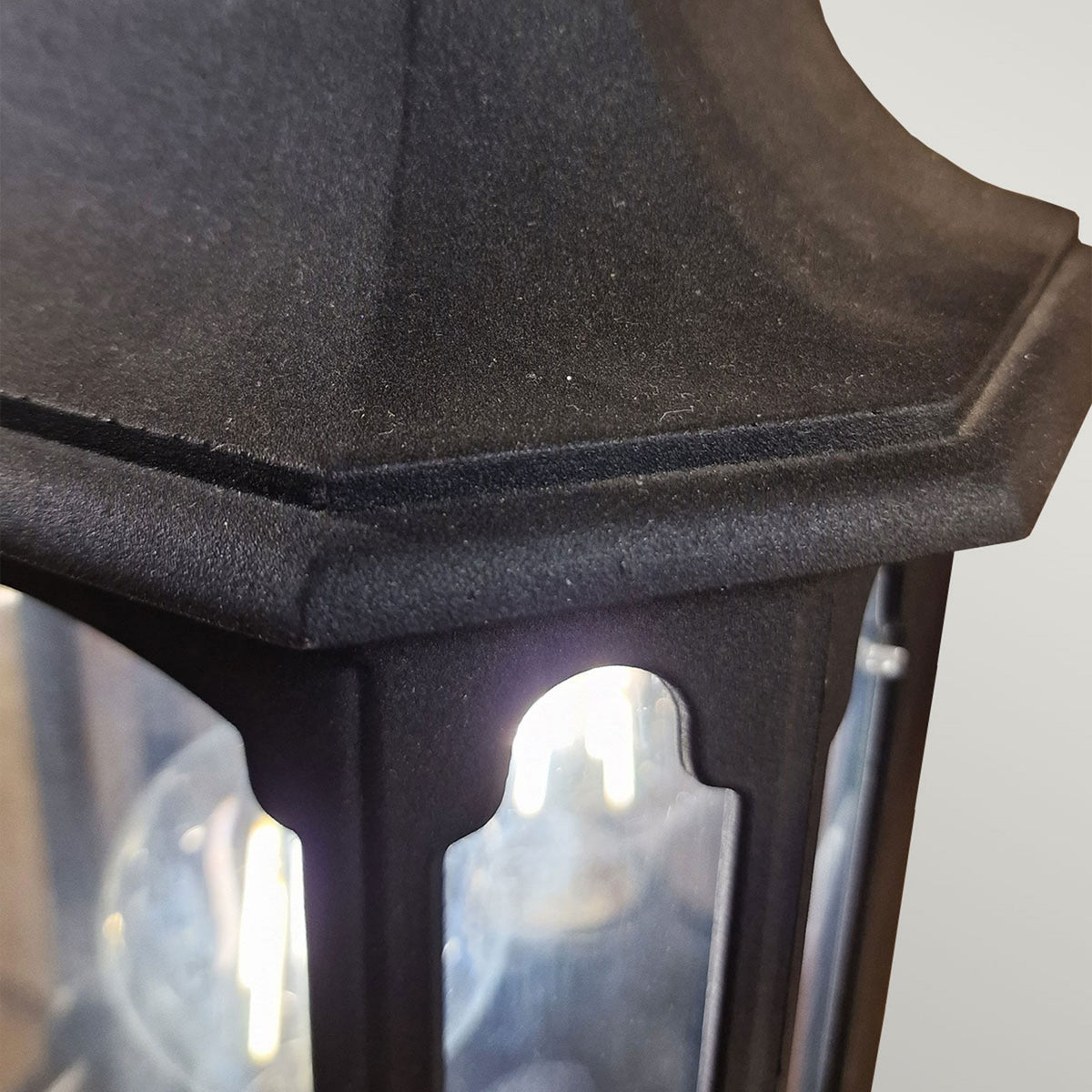 Chapel IP44 Half Wall Lantern in Black
