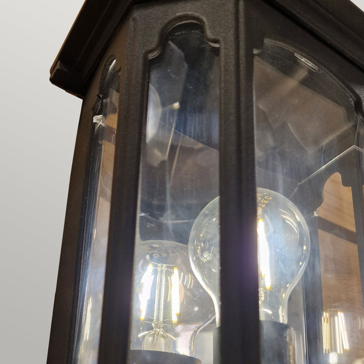 Chapel IP44 Half Wall Lantern in Black