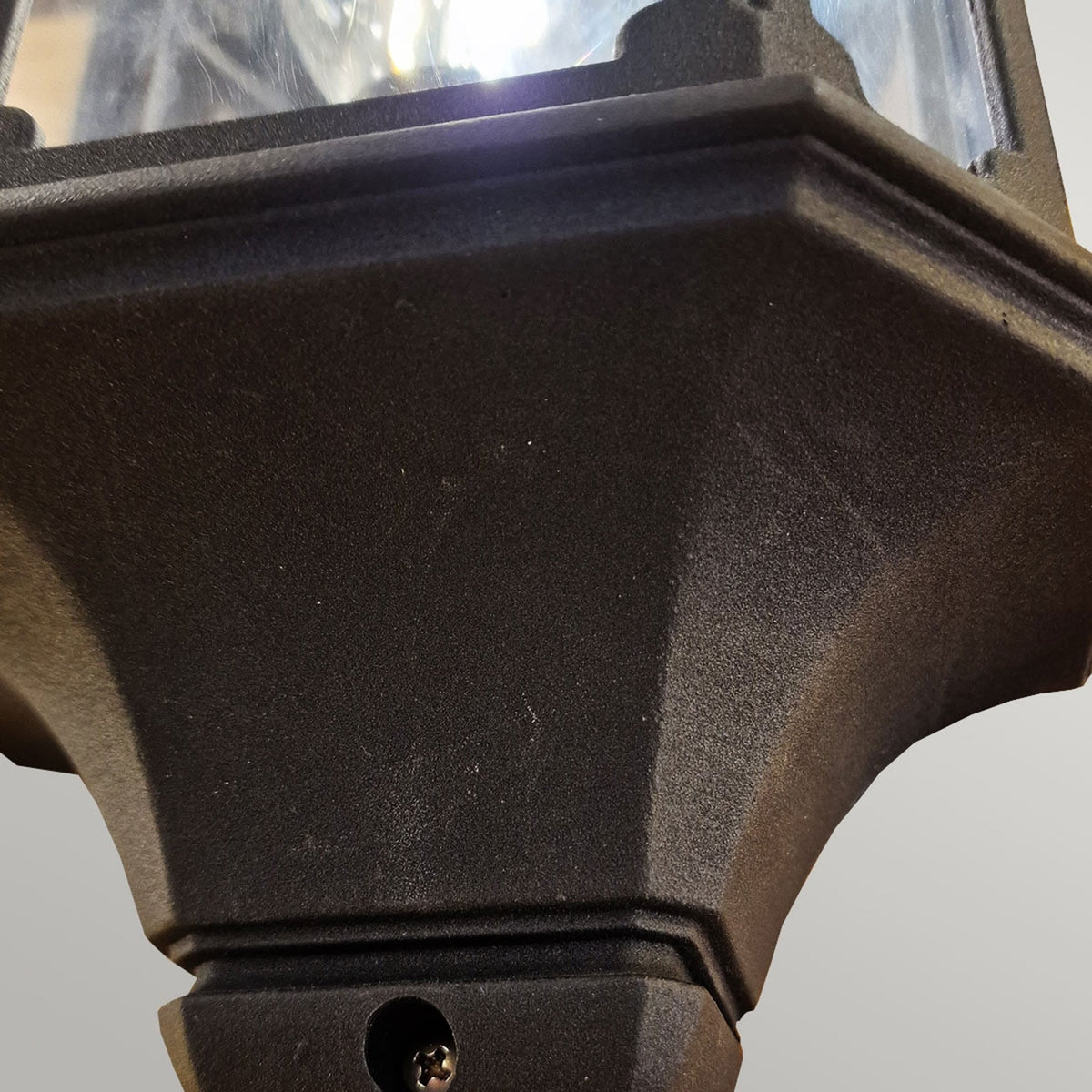 Chapel IP44 Half Wall Lantern in Black