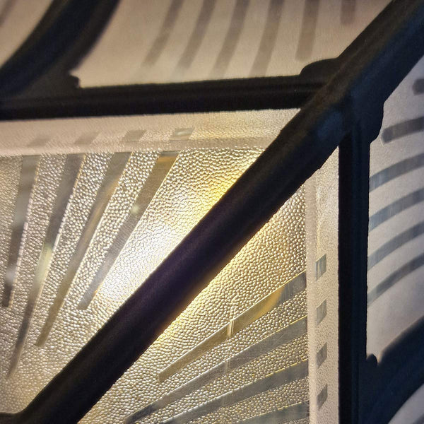 Chapel IP44 Wall or Ceiling Flush Lantern in Black