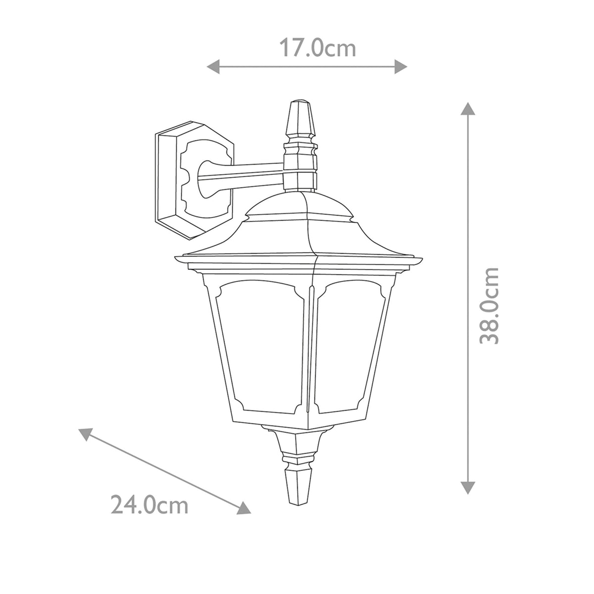 Chapel 1 Light Mini Down Wall Lantern