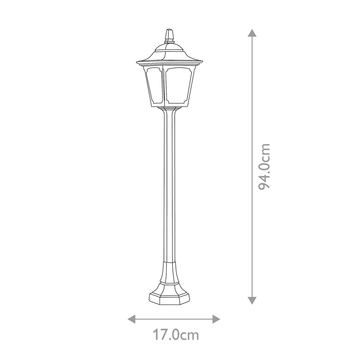 Chapel 1 Light Mini Pillar Lantern