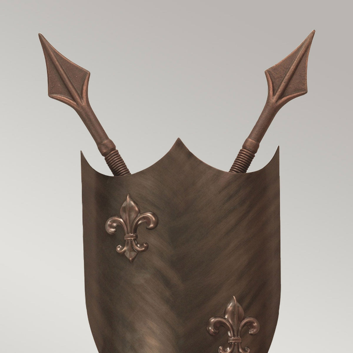 Crusader Medieval Up & Down Wall Light in Burnished Bronze