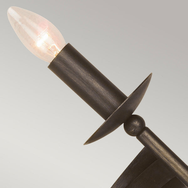 Cromwell Medieval Style 2 Arm Wall Light