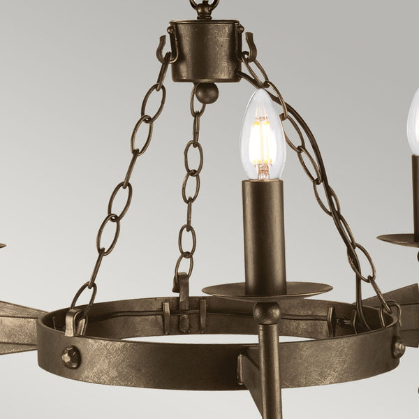 Cromwell Medieval Style 3 Light Chandelier