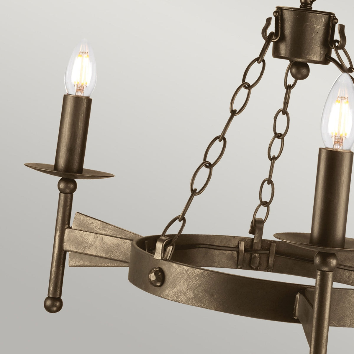 Cromwell Medieval Style 3 Light Chandelier