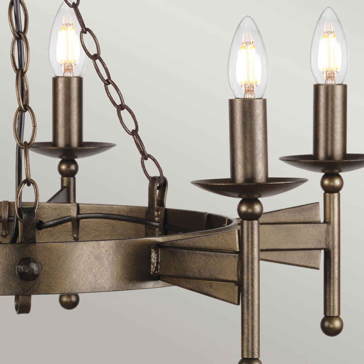 Cromwell Medieval Style 6 Light Chandelier
